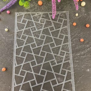 Трафарет для торта "Осколки", 15*28,6 см.