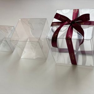 Коробка прозрачная (для капкейка, шоколадной фигурки), 10*10*10 см.