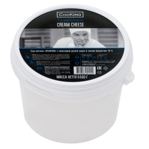 Сыр мягкий сливочный "КРЕМЧИЗ" 5,5 кг. от CooKing, 70%, Беларусь