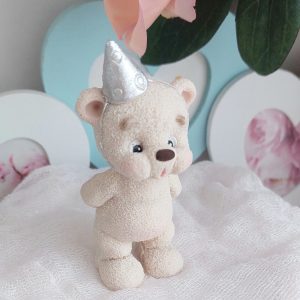 Фигурка из глазури "День рождения Белого Мишки" (серебро)