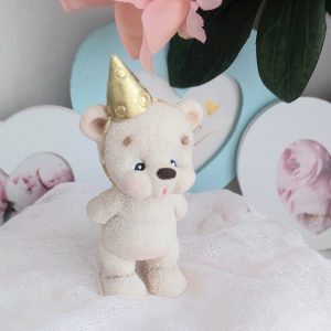 Фигурка из глазури "День рождения Белого Мишки" (золото)