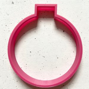 Вырубка пластиковая "Новогодний шар", 9*10 см.