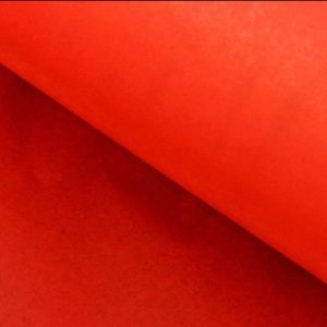 Бумага тишью двусторонняя, красная, 50/66 см.