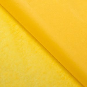 Бумага тишью двусторонняя, желтая, 50/66 см.