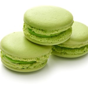 Печенье макарон цвет салатовый (крышечки), пара