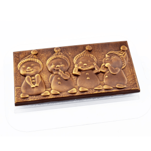 Форма пластиковая "Плитка Снеговики"