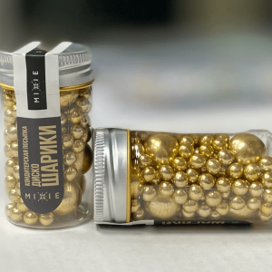 Посыпка MIXIE (Микси) "Диско-шарики" золото, 45 гр.