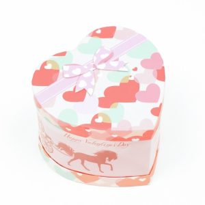 Коробка "Яркое сердце" 15*12*15 см. со светодиодом