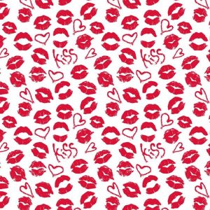 Бумага для меренги с рисунком (поцелуи), 1 лист