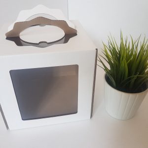 Короб с окнами и ручкой  20*20*23 см. (мгк)