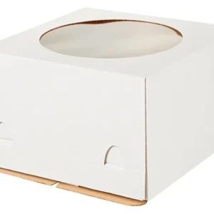 Короб с окном 50*50*25 см. с окном  (гофрокартон)