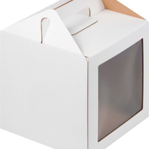 Коробка для пряничного домика/кулича/шоколадных фигурок 20*20*20 см.