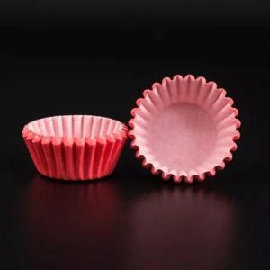 Капсула бумажная для конфет красная, 30*23