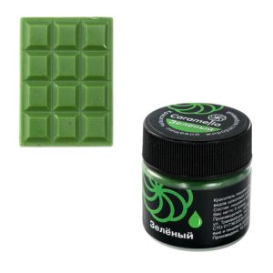 Краситель сухой жирорастворимый Зеленый, 5 гр. Caramella