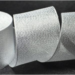 Лента парчовая серебро , ширина 50 мм., длина 22 метра