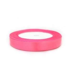 Лента атласная ярко-розовая , ширина 12 мм., длина 23 метра. №5