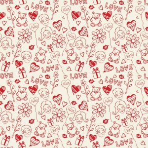 Бумага для меренги с рисунком (любовь), 1 лист