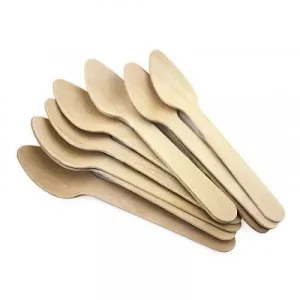 Ложка  деревянная для бенто-торта, 14 см , 1 шт