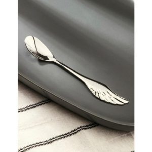 Ложка чайная "Крылья", серебристая