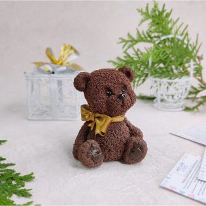 Силиконовый 3D молд "Мишка с бантиком"