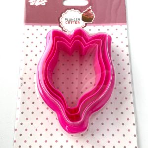 Набор из 3-х двусторонних вырубок для теста "Тюльпан".