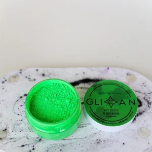 Краситель неоновый пищевой GLICAN, 10 гр. "Все дело в деталях" (зеленые оттенки)
