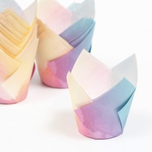 Форма бумажная "Тюльпан" Небо, 50*80 мм.