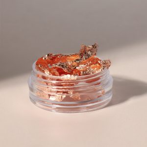 Золото розовое пищевое в баночке