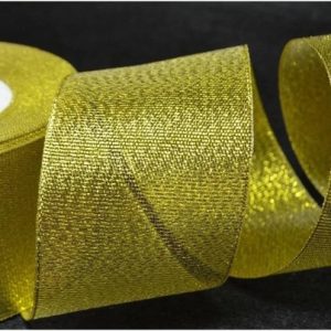 Лента парчовая золото , ширина 50 мм., длина 22 метра