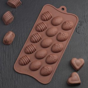 Силиконовая форма для шоколада "Пасхальные яйца"