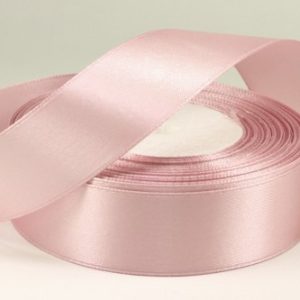 Лента атласная, ширина 2,5 см., длина 23 метра, пепельно-розовый цвет,   №68