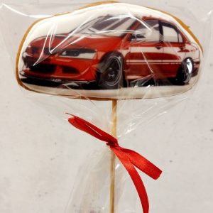 Пряник имбирный   "Машинка красная" , 10,5 *5 см.