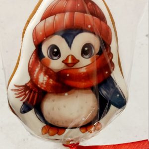 Пряник имбирный   "Пингвиненок" , 10*8 см.