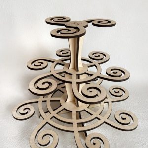 Подставка для кондитерских изделий трехуровневая