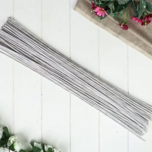 Проволока №20, 40 см. 1,1 мм. белая, 5 штук.