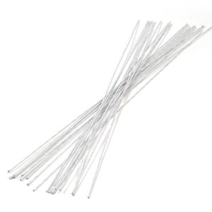 Проволока №30, 40 см. 0,3 мм. белая, 5 штук.