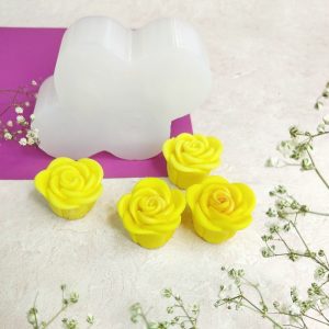 Силиконовый молд "Розы" 4 шт.