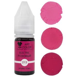 Краситель гелевый водорастворимый ART COLOR, ELECTRIC РОЗОВЫЙ.