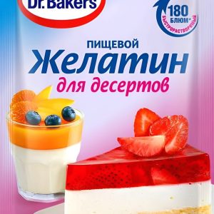 Желатин для десертов Dr.Bakers, 180 блюм, 10 гр.