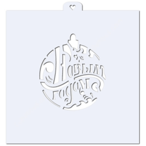 Трафарет "С новым годом. Ёлочная игрушка".