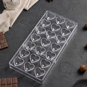 Форма для шоколадных конфет "Сердца"