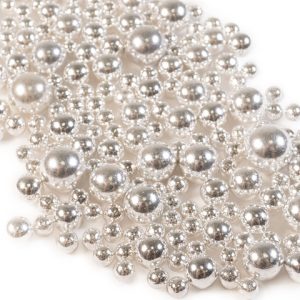 Посыпка микс №777  "Шарики серебряные ассорти металлизированные ", 25 гр