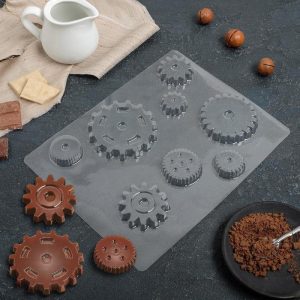 Форма пластиковая "Шестерёнки".