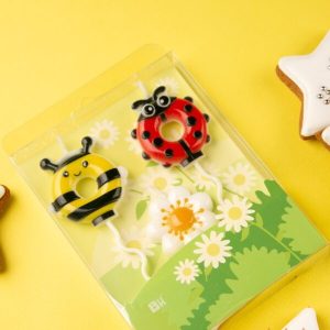 Набор свечей для торта «Насекомые», 11 см,  3 шт.