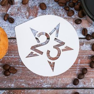 Трафарет «23 февраля» 9.5*8.5 см