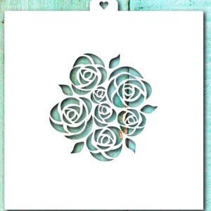 Трафарет "Букет роз".