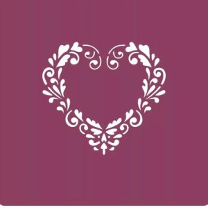 Трафарет "Рамка сердце".