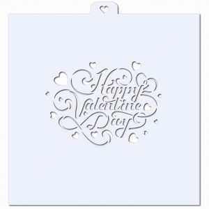 Трафарет "С Днём Святого Валентина"