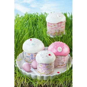 Форма бумажная для кулича на 200 гр. "Утята" 90*90 мм.