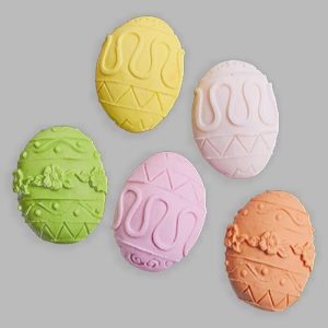 Фигурка сахарная "Пасхальные яйца пастель", 3 шт.